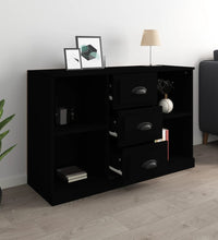 Sideboard Schwarz 104,5x35,5x67,5 cm Holzwerkstoff