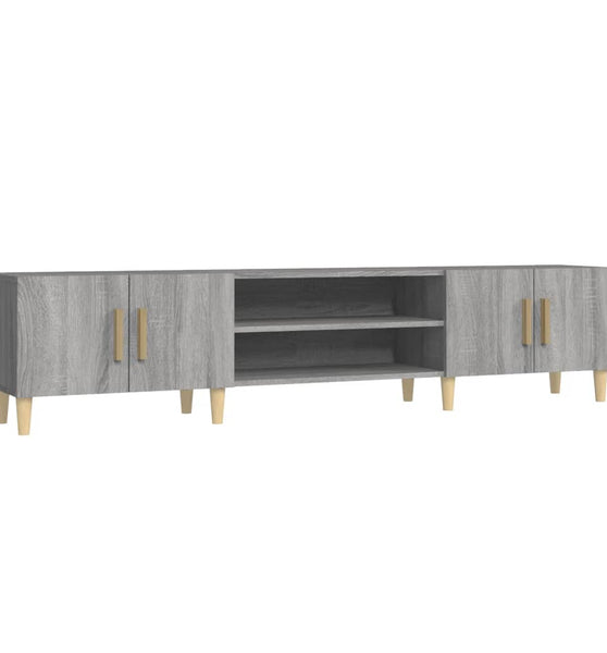 TV-Schrank Grau Sonoma 180x31,5x40 cm Holzwerkstoff