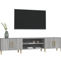 TV-Schrank Grau Sonoma 180x31,5x40 cm Holzwerkstoff