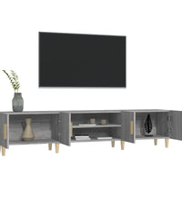 TV-Schrank Grau Sonoma 180x31,5x40 cm Holzwerkstoff