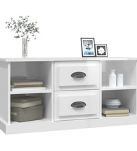 TV-Schrank Hochglanz-Weiß 99,5x35,5x48 cm Holzwerkstoff