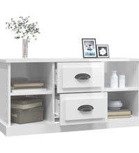 TV-Schrank Hochglanz-Weiß 99,5x35,5x48 cm Holzwerkstoff