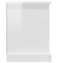 TV-Schrank Hochglanz-Weiß 99,5x35,5x48 cm Holzwerkstoff