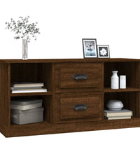 TV-Schrank Braun Eichen-Optik 99,5x35,5x48 cm Holzwerkstoff