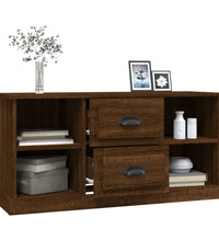 TV-Schrank Braun Eichen-Optik 99,5x35,5x48 cm Holzwerkstoff