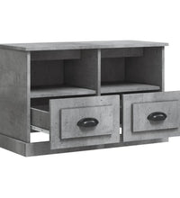 TV-Schrank Betongrau 80x35x50 cm Holzwerkstoff