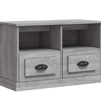 TV-Schrank Grau Sonoma 80x35x50 cm Holzwerkstoff