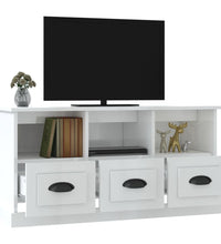 TV-Schrank Hochglanz-Weiß 100x35x50 cm Holzwerkstoff