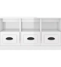 TV-Schrank Hochglanz-Weiß 100x35x50 cm Holzwerkstoff