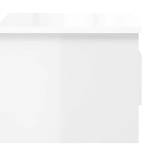 Wand-Nachttische 2 Stk. Hochglanz-Weiß 41,5x36x28 cm