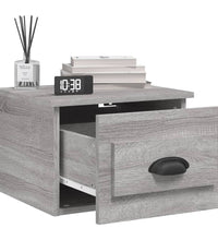 Wand-Nachttische 2 Stk. Grau Sonoma 41,5x36x28 cm