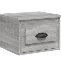 Wand-Nachttische 2 Stk. Grau Sonoma 41,5x36x28 cm