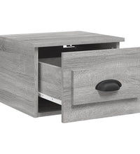 Wand-Nachttische 2 Stk. Grau Sonoma 41,5x36x28 cm