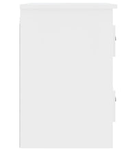 Wand-Nachttische 2 Stk. Hochglanz-Weiß 41,5x36x53 cm