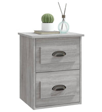 Wand-Nachttische 2 Stk. Grau Sonoma 41,5x36x53 cm