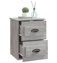 Wand-Nachttische 2 Stk. Grau Sonoma 41,5x36x53 cm