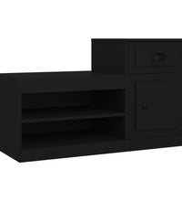 Schuhschrank Schwarz 100x42x60 cm Holzwerkstoff