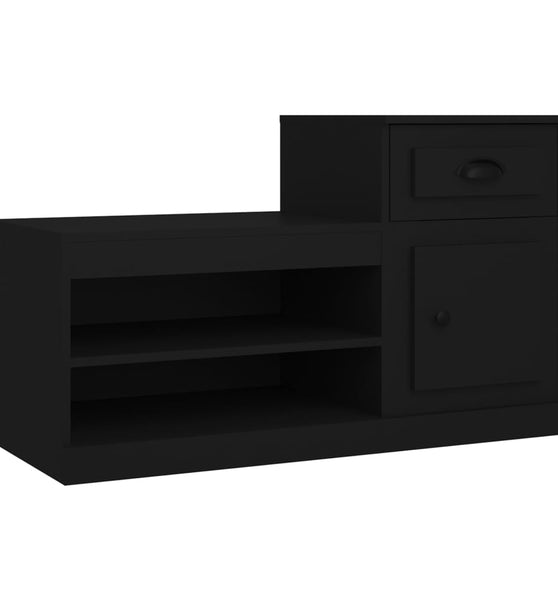Schuhschrank Schwarz 100x42x60 cm Holzwerkstoff