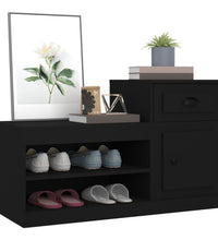 Schuhschrank Schwarz 100x42x60 cm Holzwerkstoff