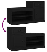 Schuhschrank Schwarz 100x42x60 cm Holzwerkstoff