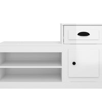 Schuhschrank Hochglanz-Weiß 100x42x60 cm Holzwerkstoff