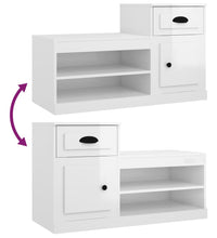 Schuhschrank Hochglanz-Weiß 100x42x60 cm Holzwerkstoff