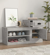 Schuhschrank Betongrau 100x42x60 cm Holzwerkstoff