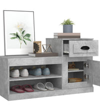 Schuhschrank Betongrau 100x42x60 cm Holzwerkstoff