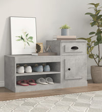 Schuhschrank Betongrau 100x42x60 cm Holzwerkstoff