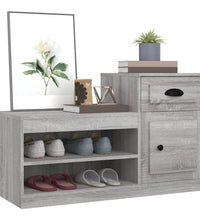 Schuhschrank Grau Sonoma 100x42x60 cm Holzwerkstoff