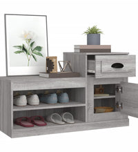 Schuhschrank Grau Sonoma 100x42x60 cm Holzwerkstoff