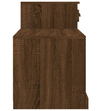 Schuhschrank Braun Eichen-Optik 100x42x60 cm Holzwerkstoff