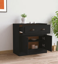 Sideboard Schwarz 70x35,5x67,5 cm Holzwerkstoff