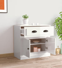 Sideboard Hochglanz-Weiß 70x35,5x67,5 cm Holzwerkstoff