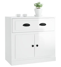 Sideboard Hochglanz-Weiß 70x35,5x67,5 cm Holzwerkstoff