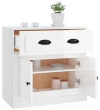 Sideboard Hochglanz-Weiß 70x35,5x67,5 cm Holzwerkstoff