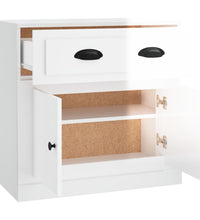 Sideboard Hochglanz-Weiß 70x35,5x67,5 cm Holzwerkstoff