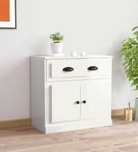 Sideboard Hochglanz-Weiß 70x35,5x67,5 cm Holzwerkstoff