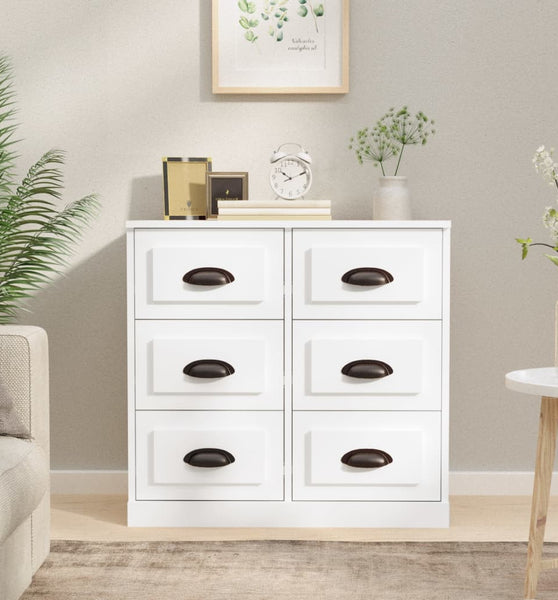 Sideboard Weiß 70x35,5x67,5 cm Holzwerkstoff
