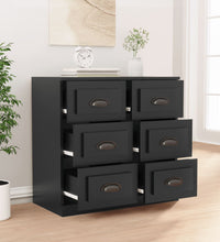 Sideboard Schwarz 70x35,5x67,5 cm Holzwerkstoff