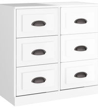 Sideboard Hochglanz-Weiß 70x35,5x67,5 cm Holzwerkstoff
