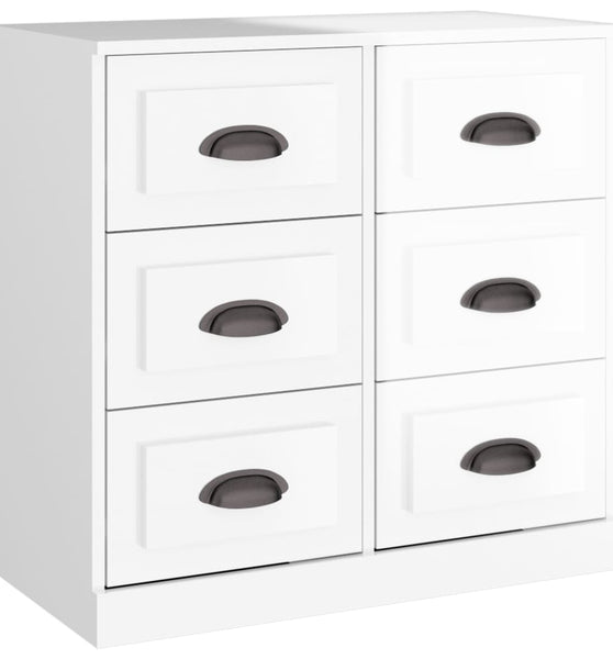 Sideboard Hochglanz-Weiß 70x35,5x67,5 cm Holzwerkstoff