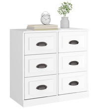 Sideboard Hochglanz-Weiß 70x35,5x67,5 cm Holzwerkstoff