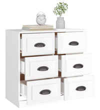 Sideboard Hochglanz-Weiß 70x35,5x67,5 cm Holzwerkstoff
