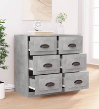 Sideboard Betongrau 70x35,5x67,5 cm Holzwerkstoff