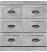 Sideboard Betongrau 70x35,5x67,5 cm Holzwerkstoff