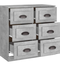 Sideboard Betongrau 70x35,5x67,5 cm Holzwerkstoff