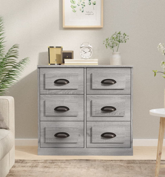 Sideboard Grau Sonoma 70x35,5x67,5 cm Holzwerkstoff