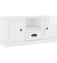 TV-Schrank Hochglanz-Weiß 100x35,5x45 cm Holzwerkstoff