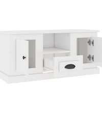 TV-Schrank Hochglanz-Weiß 100x35,5x45 cm Holzwerkstoff